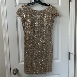 Gold Cocktail Dress Small